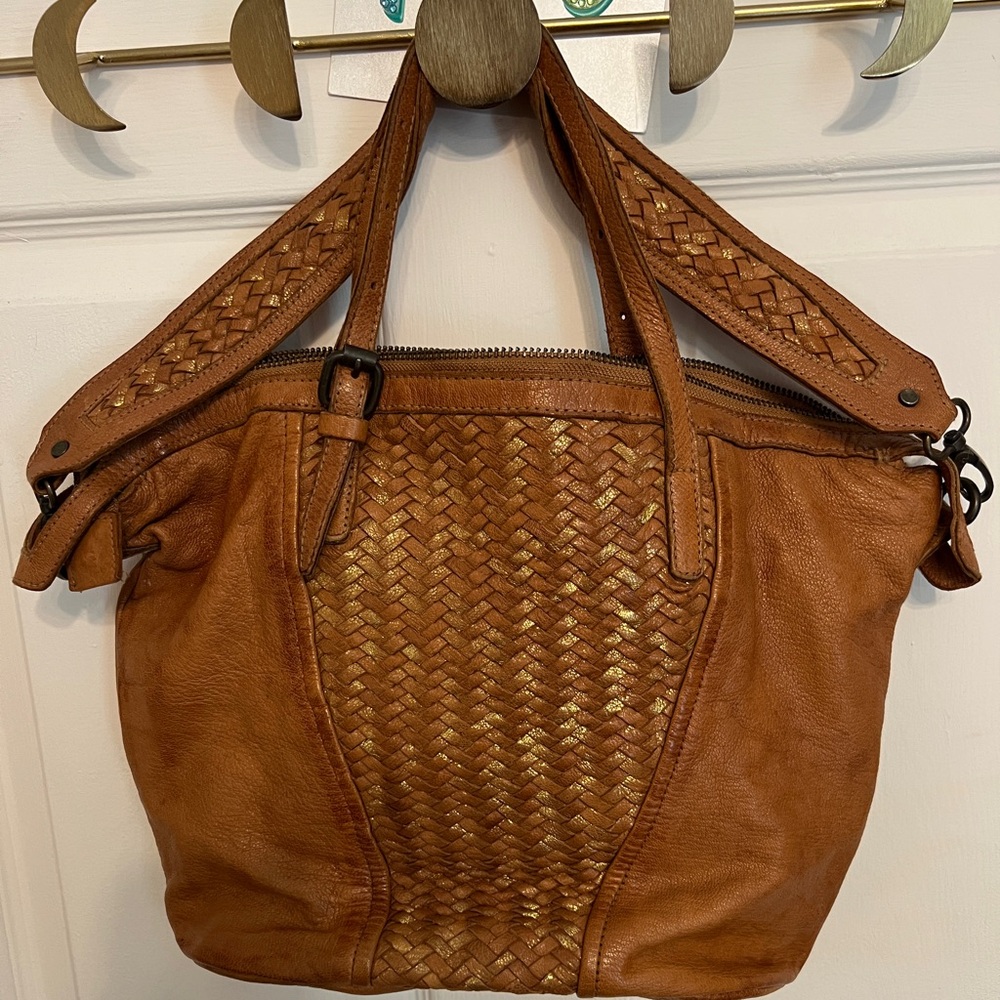 TANO braided leather purse